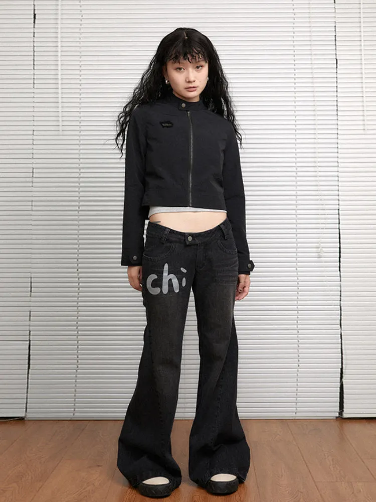 Achihara High Collar Short Jacket