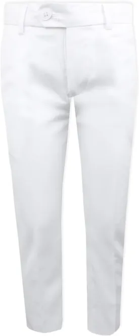 Black n Bianco Boys' First Class Slim Fit Trousers Dress Pants Gently Tapered Flat Front - Presented by Baby Muffin