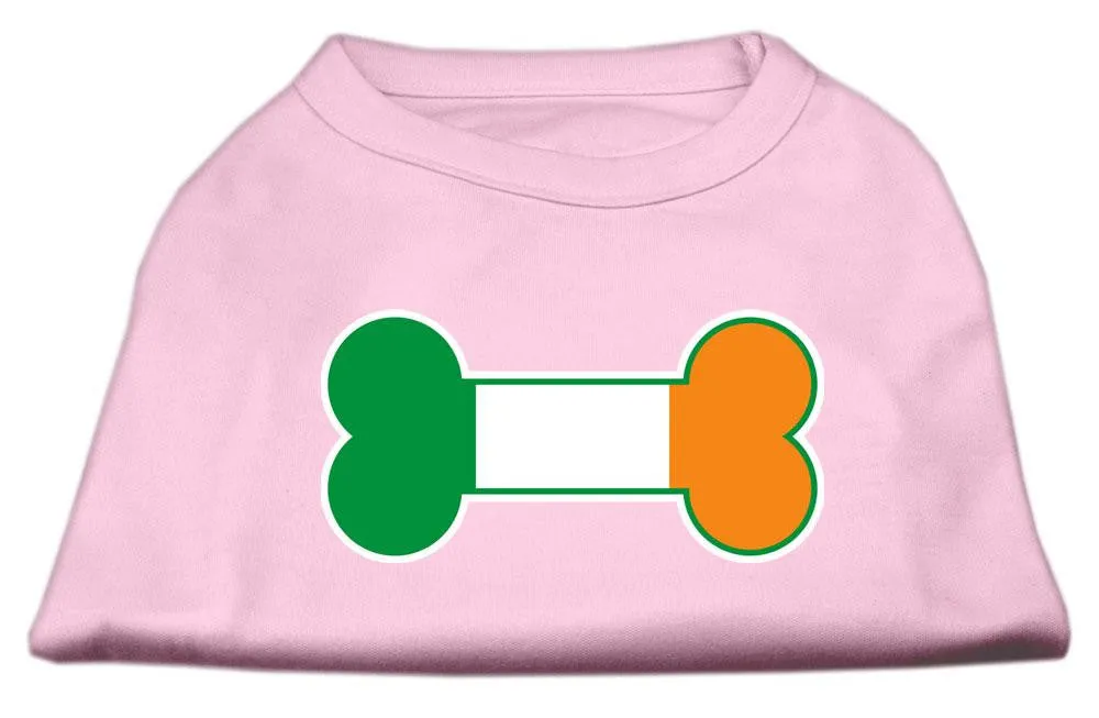 Bone Flag Ireland Screen Print Shirt Light Pink  XS (8)