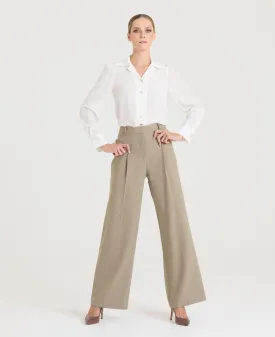 Cheston Wide Leg Check Trouser