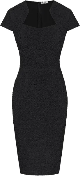 GRACE KARIN Dress Women Pencil Dress Cap Sleeve Pencil Dress
