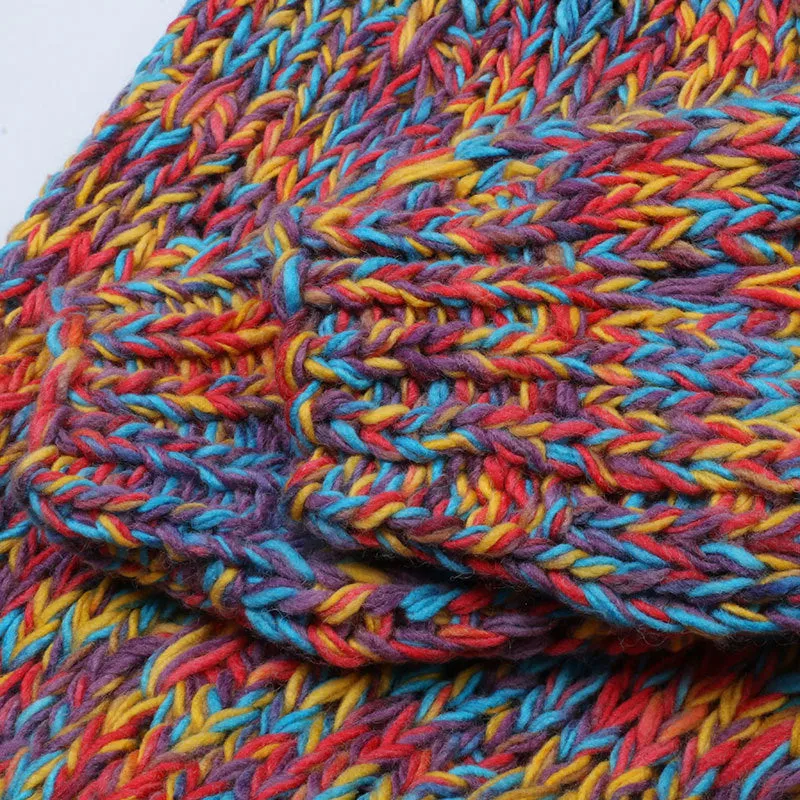 Knitted Rainbow Pom Pom Jumper
