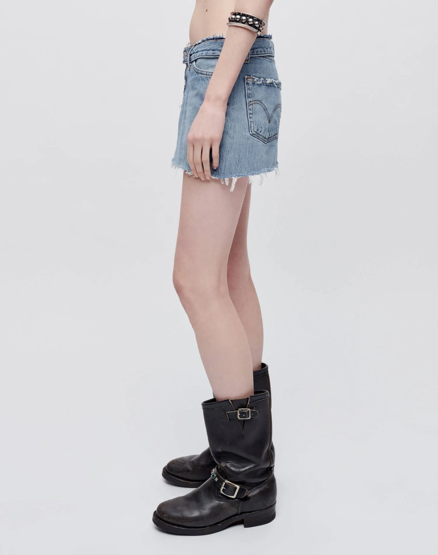 Levi's Raw Waist Mini Skirt