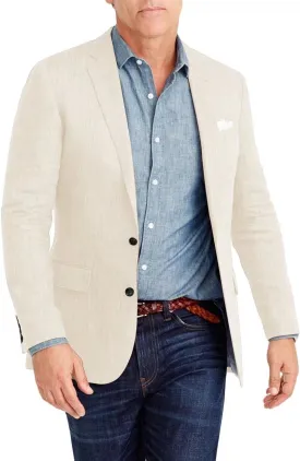 Men's Blazer Causal Linen Jacket Suit Slim Fit Blazer for Men Wedding Prom Jacket