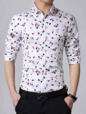 Mens Fancy color dot  Shirt