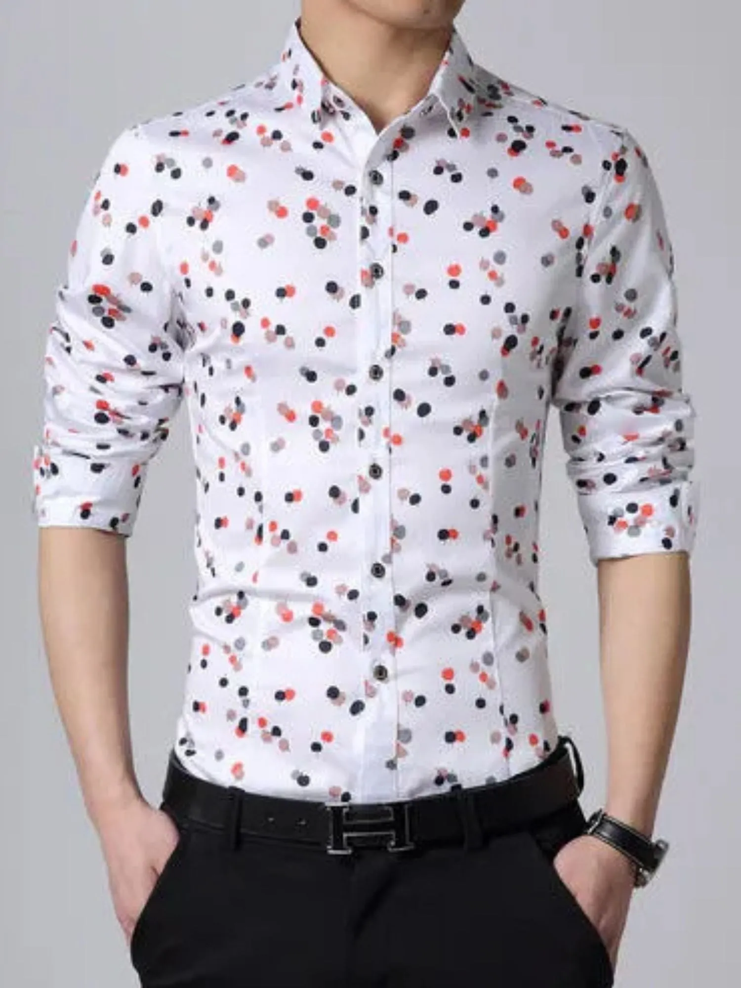Mens Fancy color dot  Shirt