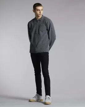 Norkka Zip Mens Cardigan | Light Grey