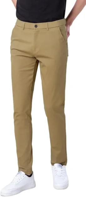 Plaid&Plain Men's Skinny Stretchy Khaki Pants Colored Pants Slim Fit Slacks Tapered Trousers