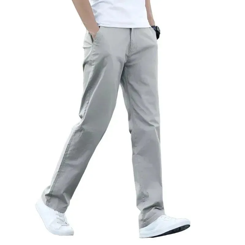 Premium Stretch Cotton Trousers for Business and Casual Wear