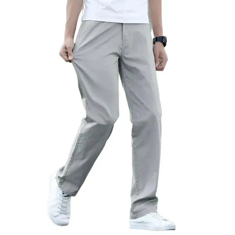 Premium Stretch Cotton Trousers for Business and Casual Wear