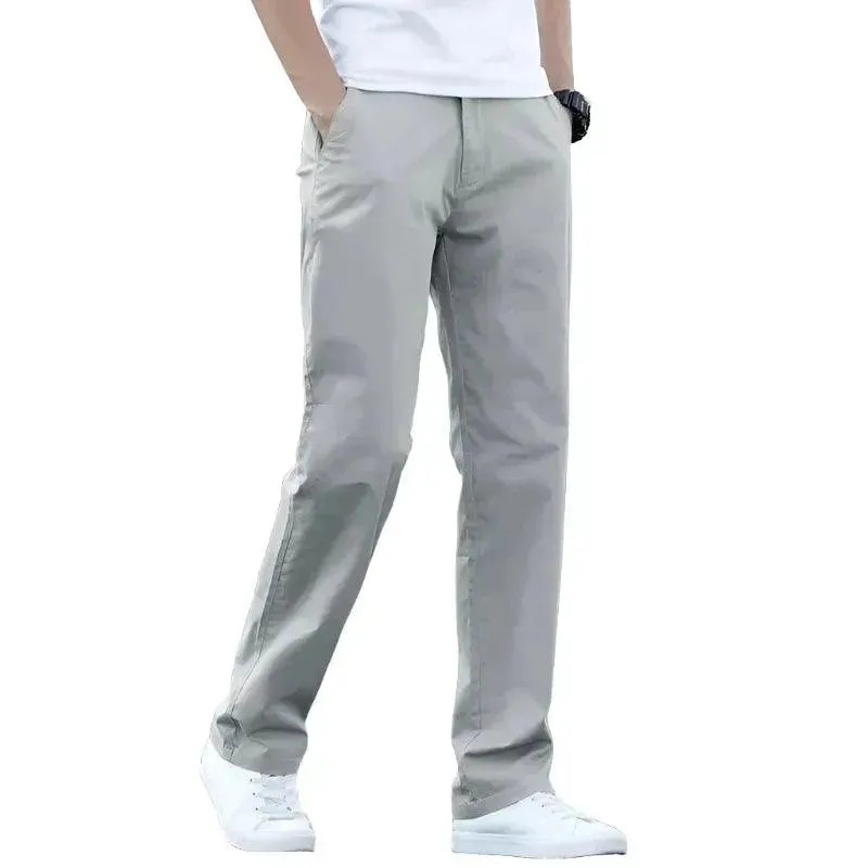 Premium Stretch Cotton Trousers for Business and Casual Wear