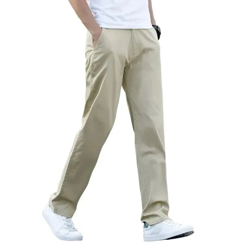 Premium Stretch Cotton Trousers for Business and Casual Wear