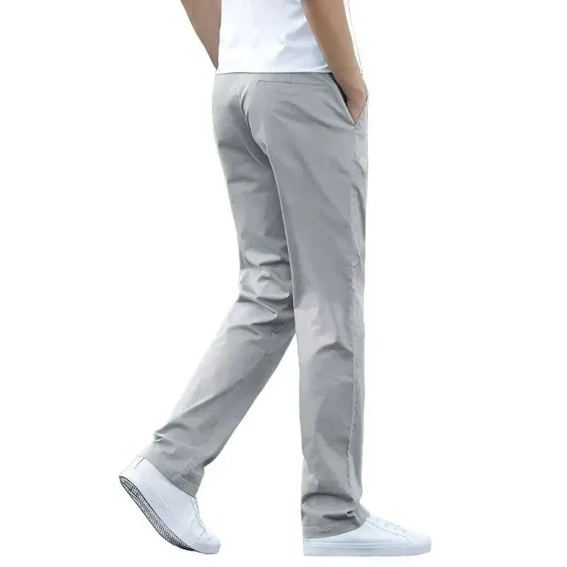 Premium Stretch Cotton Trousers for Business and Casual Wear
