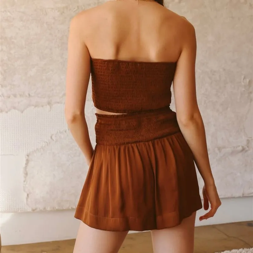 Satin Self-Tie Top