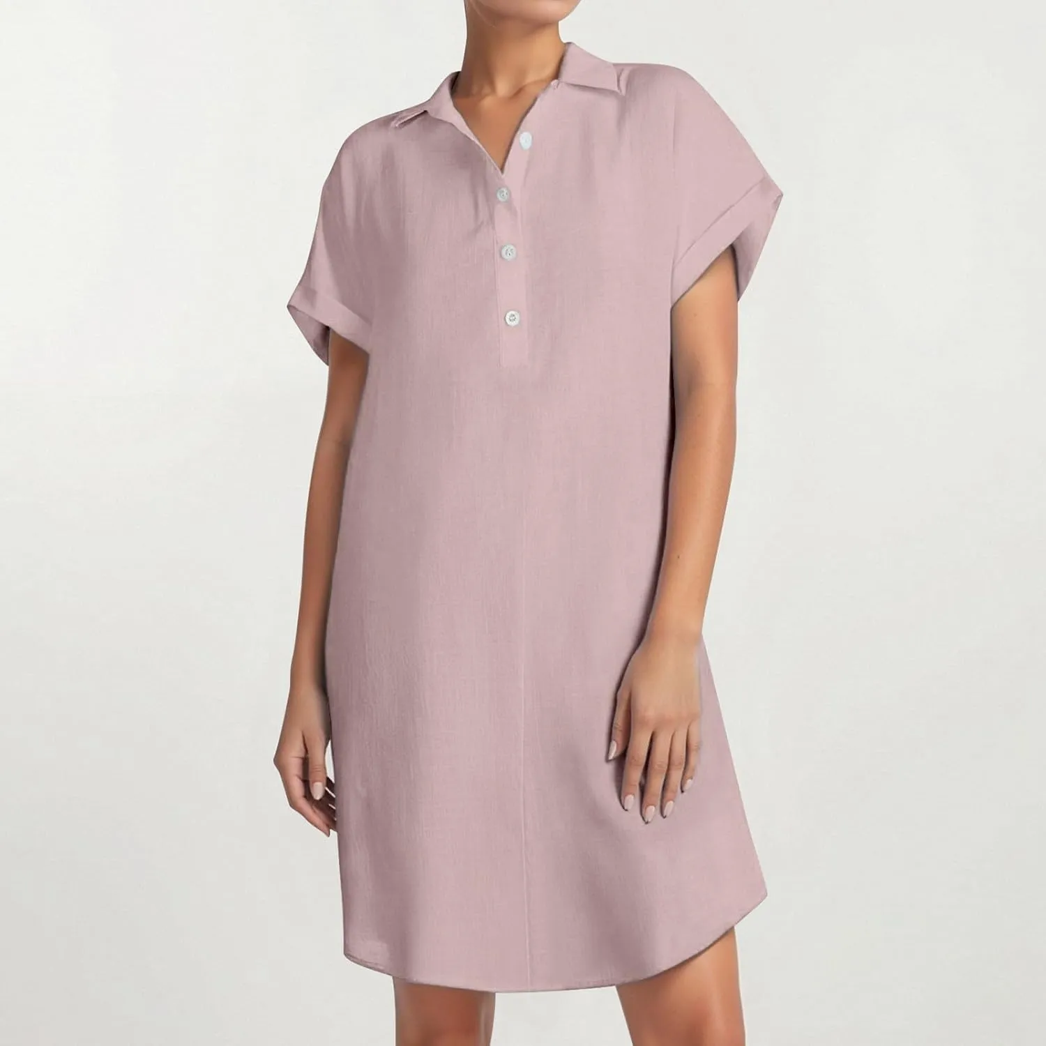 Womens Dresses 2025 Summer Short Dress Short Sleeve V Neck Tiered Sun Dresses Going Out Party Club Vacation Outfits
