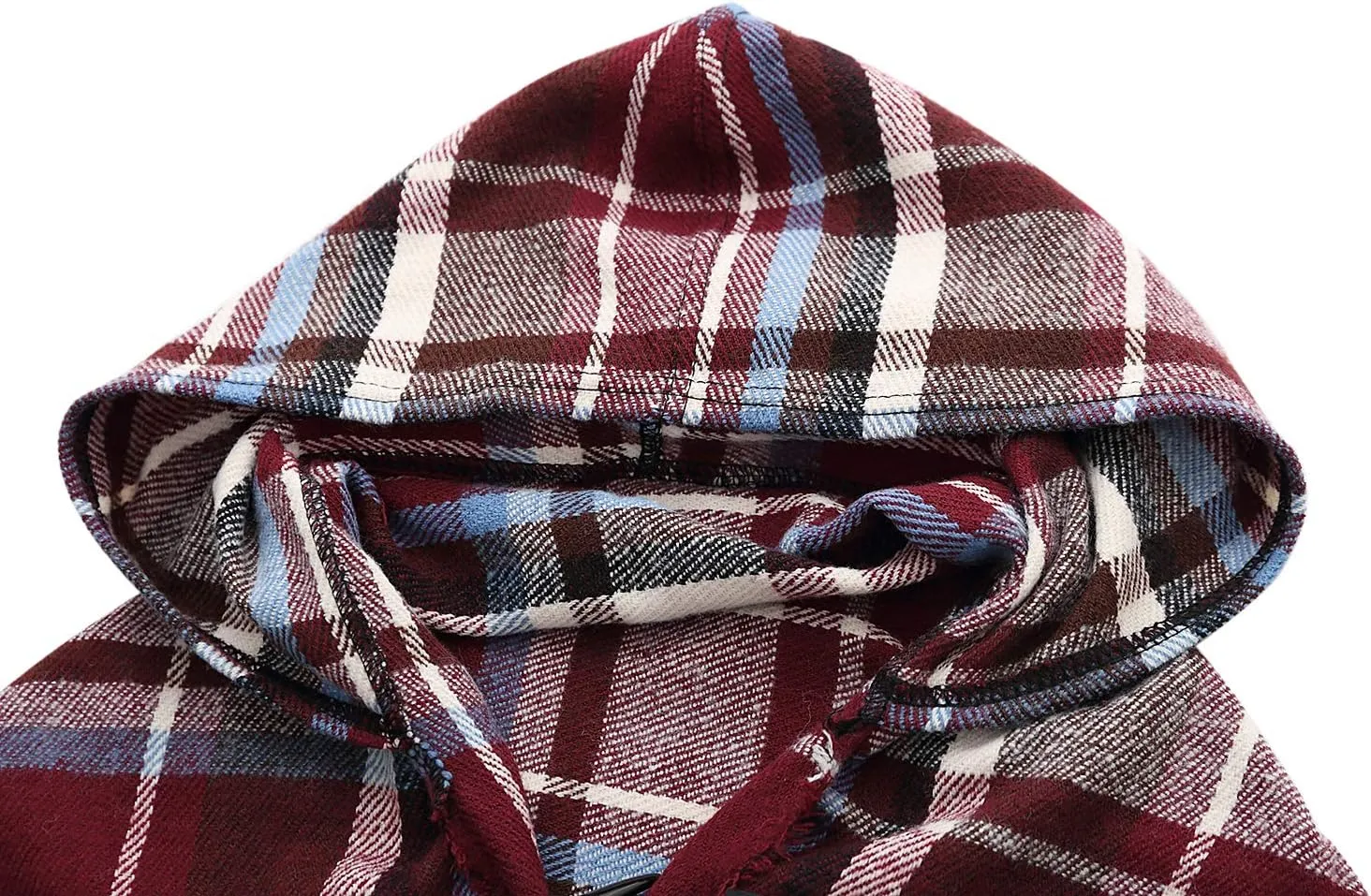 Women's Vintage Plaid Knitted Tassel Poncho Shawl Cape Button Cardigan